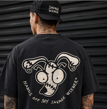 Load image into Gallery viewer, Hands Off My Savage Wiener™ Unisex T-Shirt (Black)