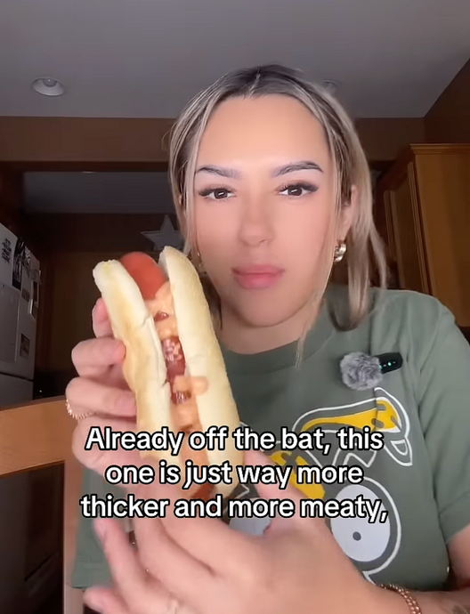 Social Media Influencer Taste Tests Savage Wiener Hot Dogs!