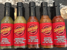 Load image into Gallery viewer, Savage Hot Sauce Gift Box- Ships FREE
