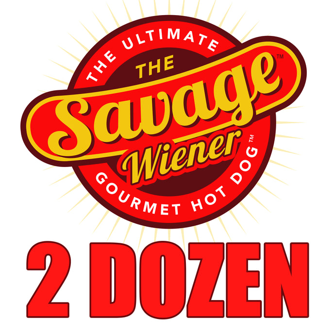 24 Gourmet Steak Wieners - The Savage Wiener